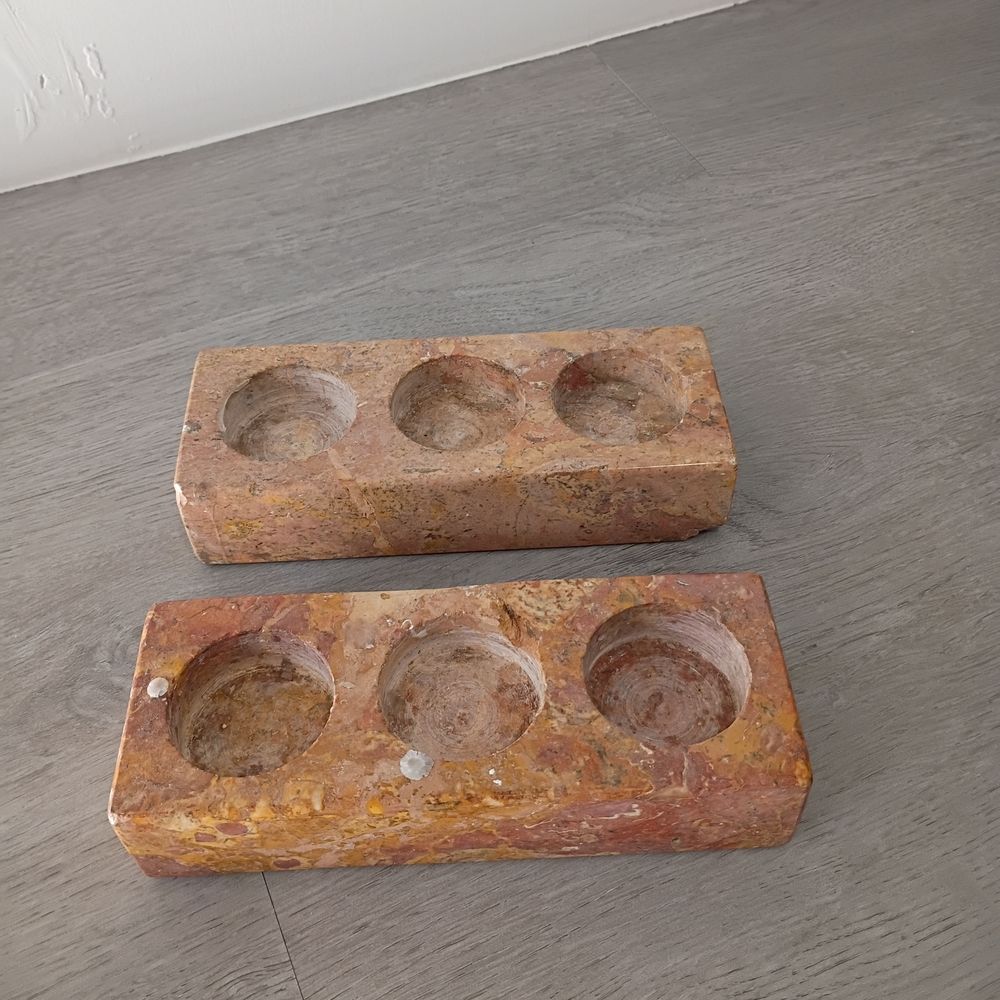 Stone Tealight Candle Holders